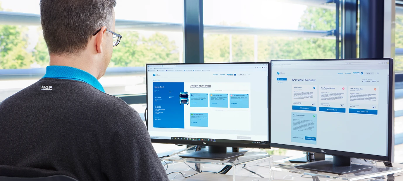Subscription management for DAF trucks and fleets